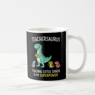 Mug Humour de professeur Teachersaurus avec de petits