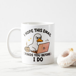 Mug Humour de Travail avec un Canard