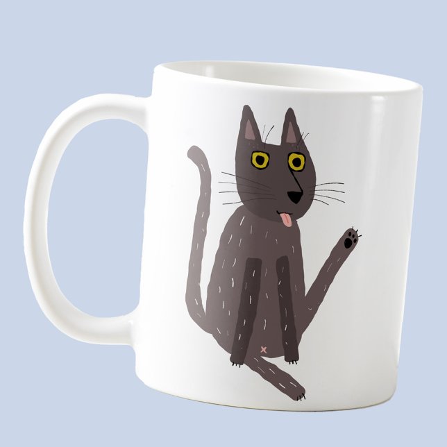 Mug Humour drôle de chat (Fun cat humor coffee mug)