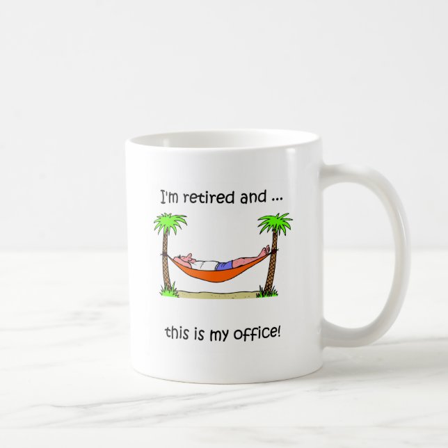 Mug Humour drôle de retraite (Droite)