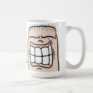 Mug Humour et visage rieur personnalisé Bonjour l'huma