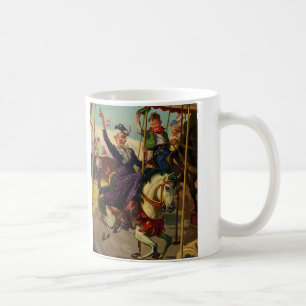 Mug Humour vintage, grand-mère sur un joyeux cheval