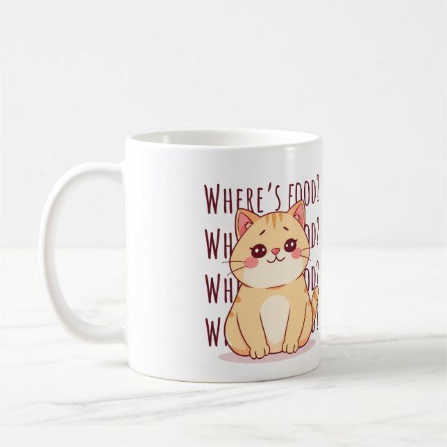 Mug Hungry Ginger Cat  (Gauche)