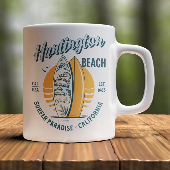 Mug Huntington Beach California Funny California Beach (Créateur téléchargé)