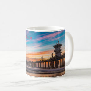 Mug Huntington Beach Pier au coucher du soleil
