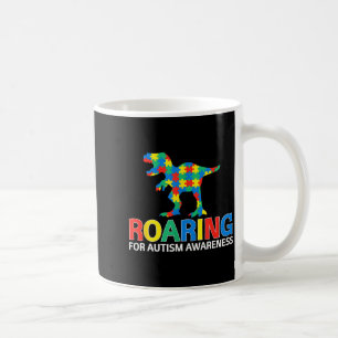 Mug Hurlant pour la sensibilisation à l'autisme t rex