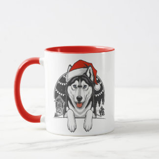 Mug Husky Christmas – Festive Winter Dog