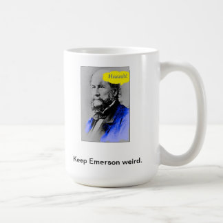 Mug Huzzah, maintiennent Emerson étrange