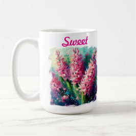 Mug Hyacinthes rose impressionniste Hyacinth Floral