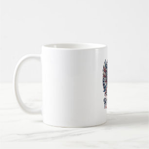 Mug Hybride de phénix patriotique Hybride d'animal pat