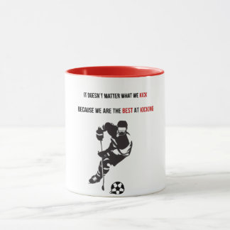 Mug Hybride sportif ultime canadien : soccer et hockey