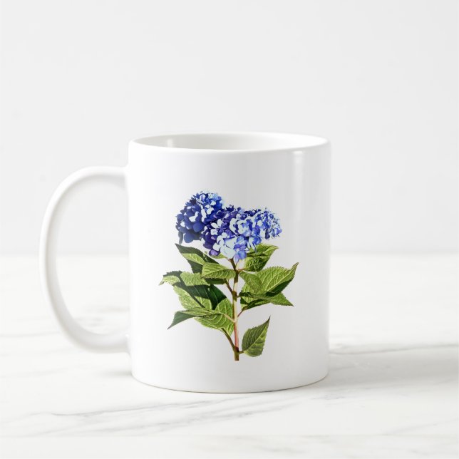 Mug Hydrangea Bleue Gracieuse (Gauche)