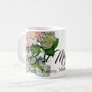 Mug Hydrangeas et Mason pot meilleure maman jamais