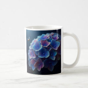 Mug Hydrangeas Floral Purple et Bleu