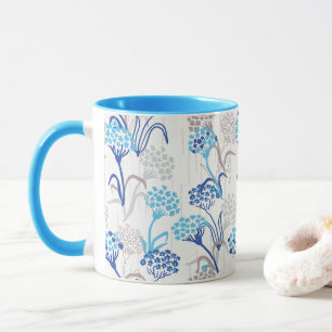 Mug Hydrangée légère et aérée Motif floral