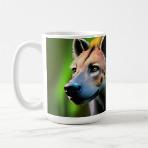 Mug Hyéna Attaque En Regardant Sa Proie,