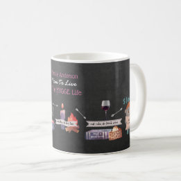 Mug HYGGE Infographie Comment Vivre La Vie Cosy Custom