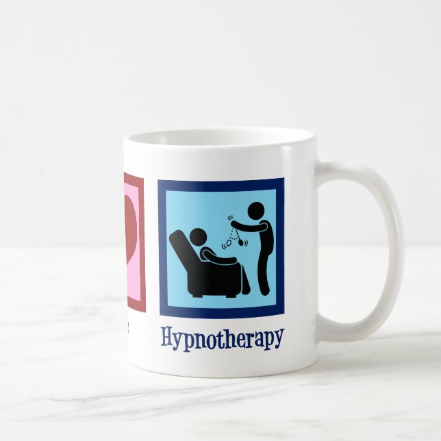 Mug Hypnothérapeute Peace Love Hypnothérapie (Droite)