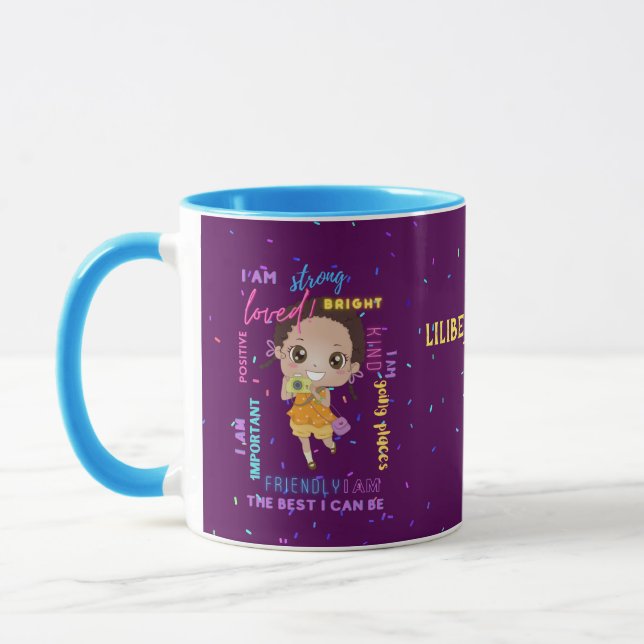 Mug I AM - Positive Black Brown Girl Affirmations (Gauche)