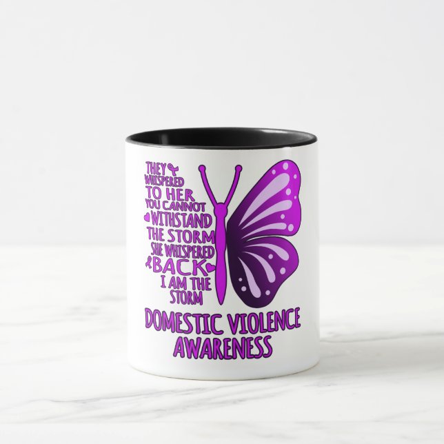 Mug I Am Storm Support Domestic Violence Awareness (Centre)