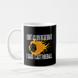 Mug I Cast Fireball Wizard Sorcerer Dm Ttrpg cadeau