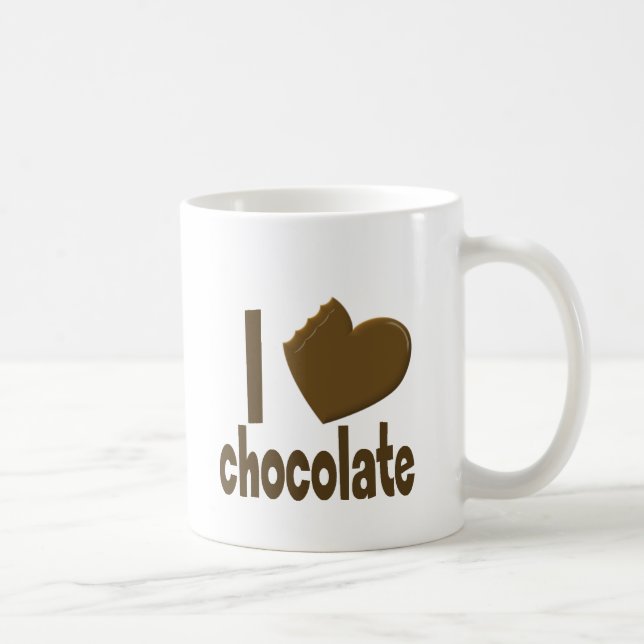 Mug I chocolat d'amour de coeur (Droite)