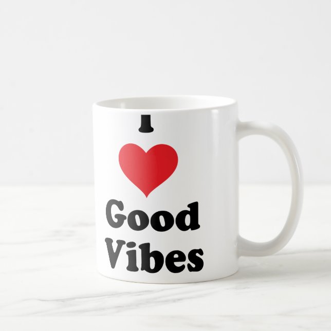 Mug I (coeur) Good Vibes (Droite)