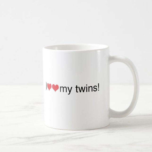 Mug I coeur mes jumeaux (Droite)