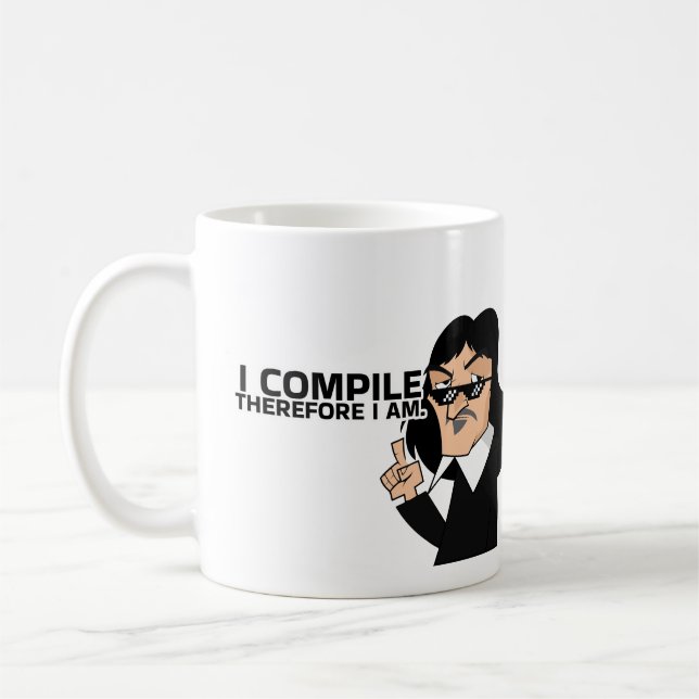 MUG I COMPILE THEREFORE I AM, (Gauche)