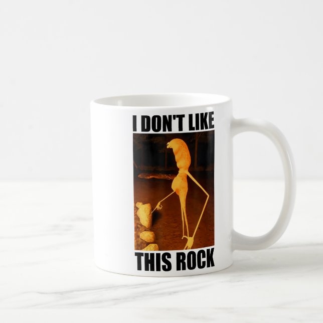 Mug I Don't Like This Rock Funny Marcus The Worm Meme  (Droite)