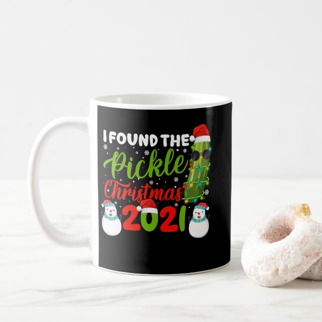 Mug I Found the Pickle Christmas 2021 (Avec donut)