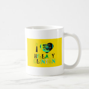 Mug I Heart Hillary Clinton : Graffiti Expression Art
