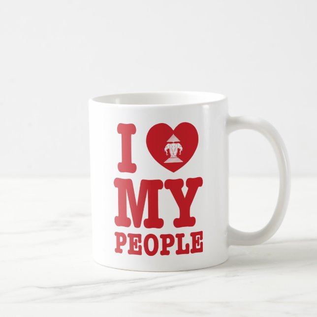 Mug I Heart (Love) Erawan My Lao People (Droite)