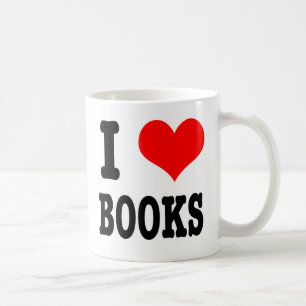 MUG I HEART (LOVE) LIVRES