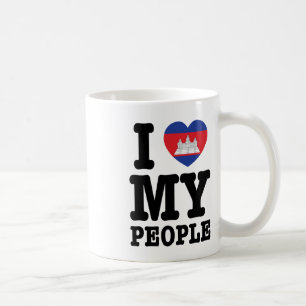 Mug I Heart (Love) My Khmer People