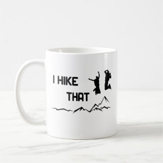 Mug I hike that — J'aime marcher dans un design graphi