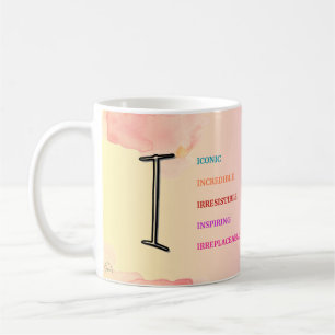 Mug "I" initial (11oz)