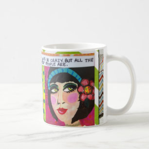 MUG-I IST ZWAR VERRÜCKT, ABER ALLE BESTEN LEUTE KAFFEETASSE