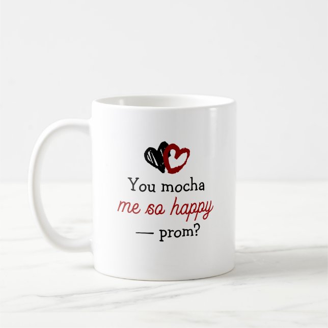 Mug I Like you A Latte | Promposal Photo Coffee Pun (Gauche)