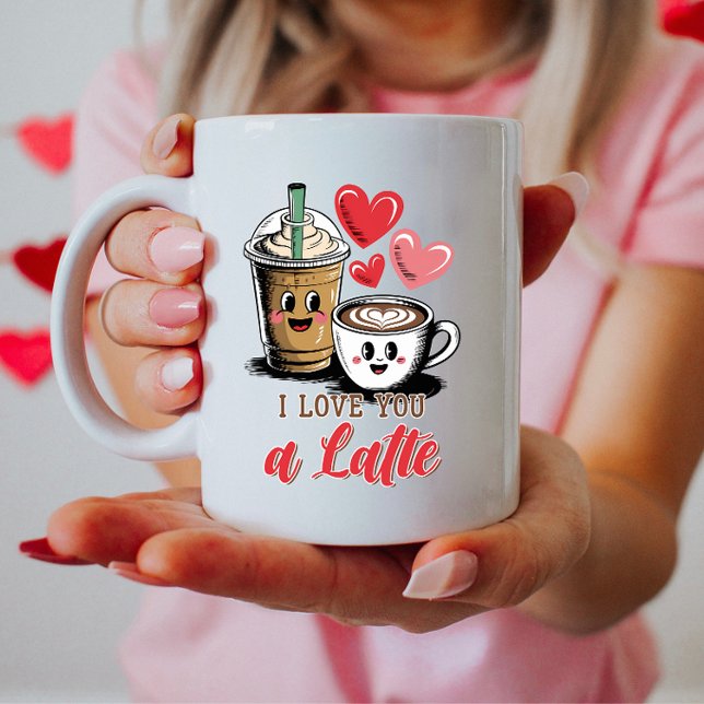 Mug I Lote a Latte, mignonne Saint Valentin (Créateur téléchargé)