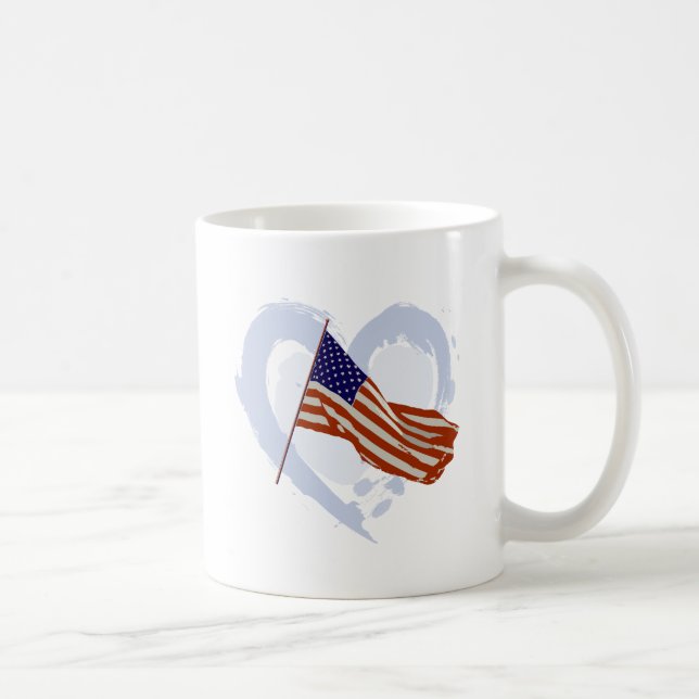 Mug I love America - American Flag (Droite)