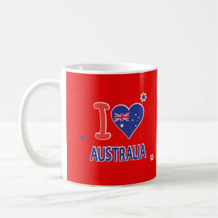 Mug "I LOVE AUSTRALIA" Australia Day 26 janvier