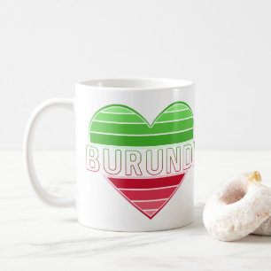 Mug I Love Burundi, Coeur Burundais