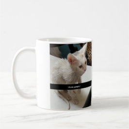 Mug I Love Cats Coffee Mug. I Hate People Cat Mug.
