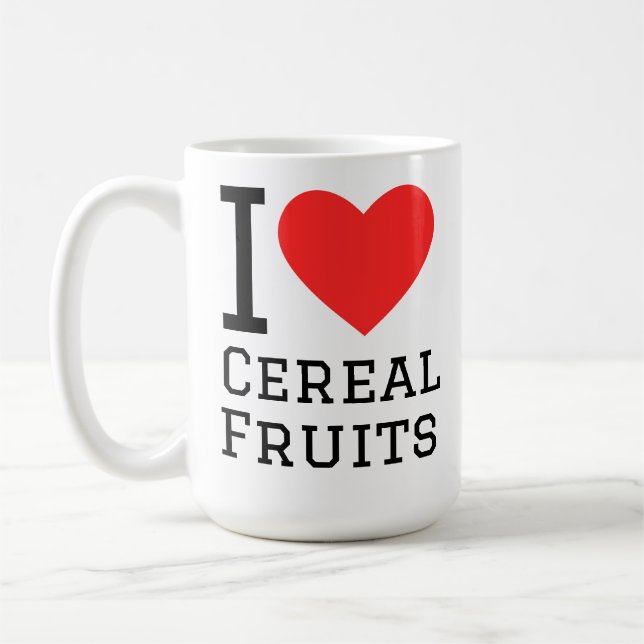 Mug I love cereal fruits (Gauche)