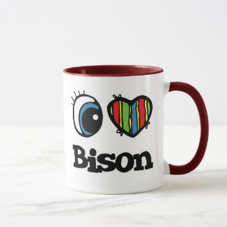 Mug I Love (Coeur) Bison