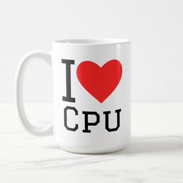 Mug I love cpu (Gauche)