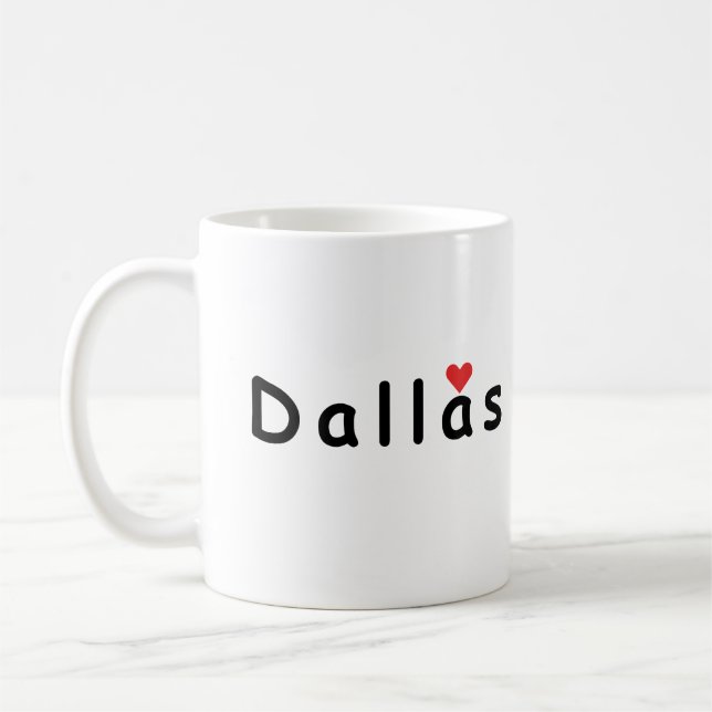 Mug I love Dallas (Gauche)