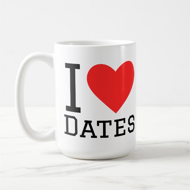 Mug I love dates (Gauche)