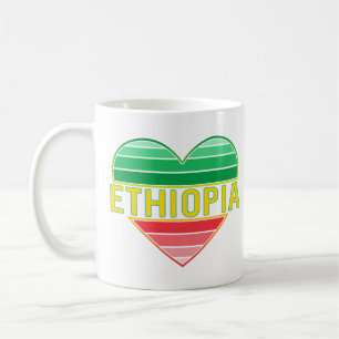 Mug I Love Ethiopia, Ethiopian Heart